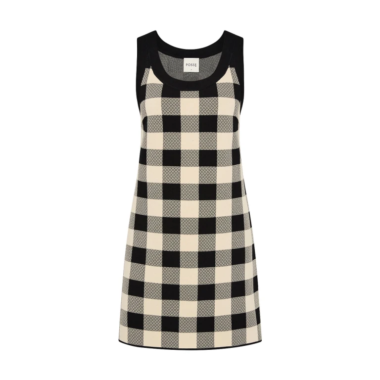 Pippa Mini Dress - Heritage Plaid by Posse the Label ‚Äì luxury dresses in Multicolour available at Luxury Shoes 