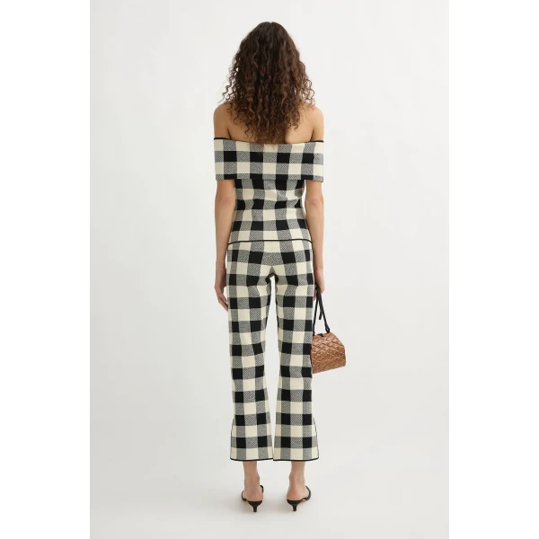 Posse Pippa Strapless Top - Heritage Plaid – sustainable Tops in Multicolour from Australian designer at Luxury Shoes .