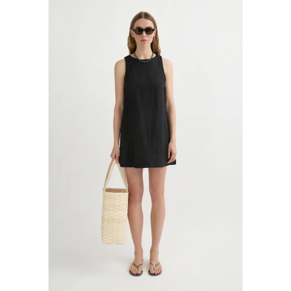 Posse Poppy Mini Dress - Black – sustainable Dresses in Black from Australian designer at Luxury Shoes .