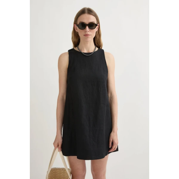 Posse Poppy Mini Dress - Black – sustainable Dresses in Black from Australian designer at Luxury Shoes .