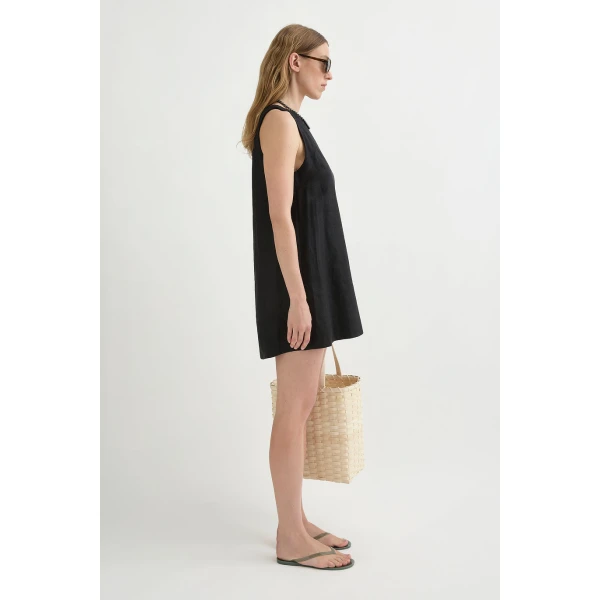 Posse Poppy Mini Dress - Black – sustainable Dresses in Black from Australian designer at Luxury Shoes .