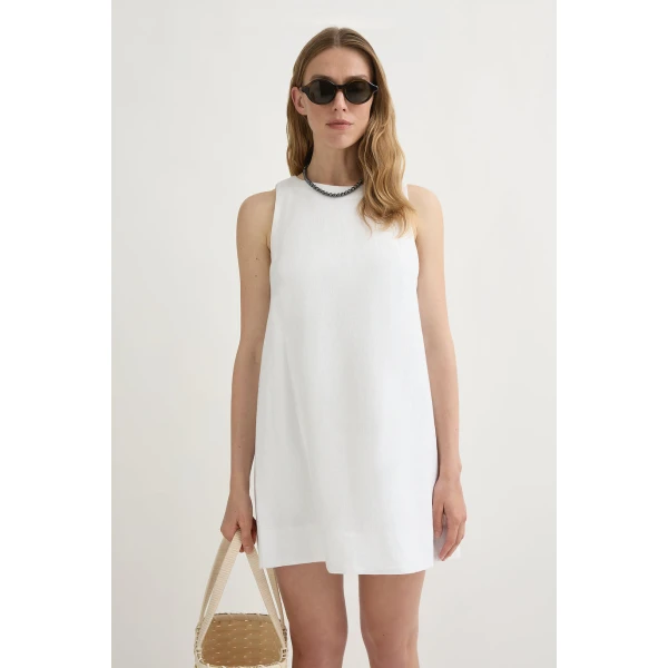 Posse Poppy Mini Dress - Ivory – sustainable Dresses in Ivory from Australian designer at Luxury Shoes .