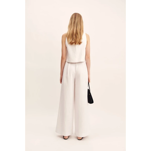 Posse Poppy Top - Ivory – sustainable Tops in Ivory from Australian designer at Luxury Shoes .