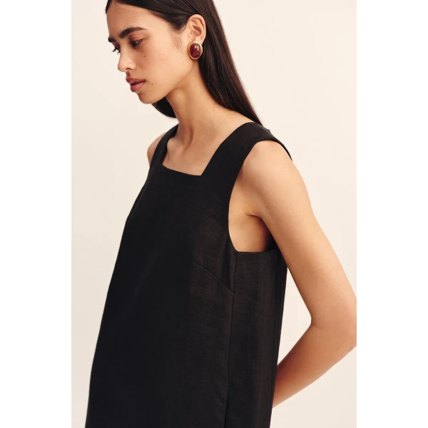Posse Rio Shift Dress - Black – sustainable Dresses in Black from Australian designer at Luxury Shoes .