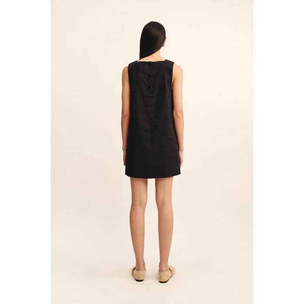 Posse Rio Shift Dress - Black – sustainable Dresses in Black from Australian designer at Luxury Shoes .