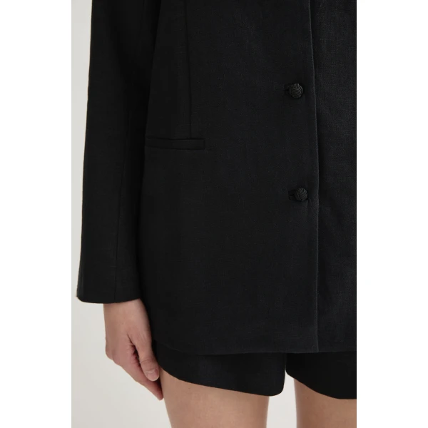 Posse Rio Shift Jacket - Black – sustainable Jackets in Black from Australian designer at Luxury Shoes .