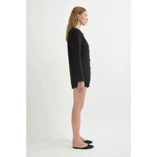 Posse Rio Shift Jacket - Black – sustainable Jackets in Black from Australian designer at Luxury Shoes .