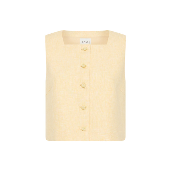 Rio Top - Dusty Citron by Posse the Label ‚Äì luxury tops in Yellow available at Luxury Shoes 