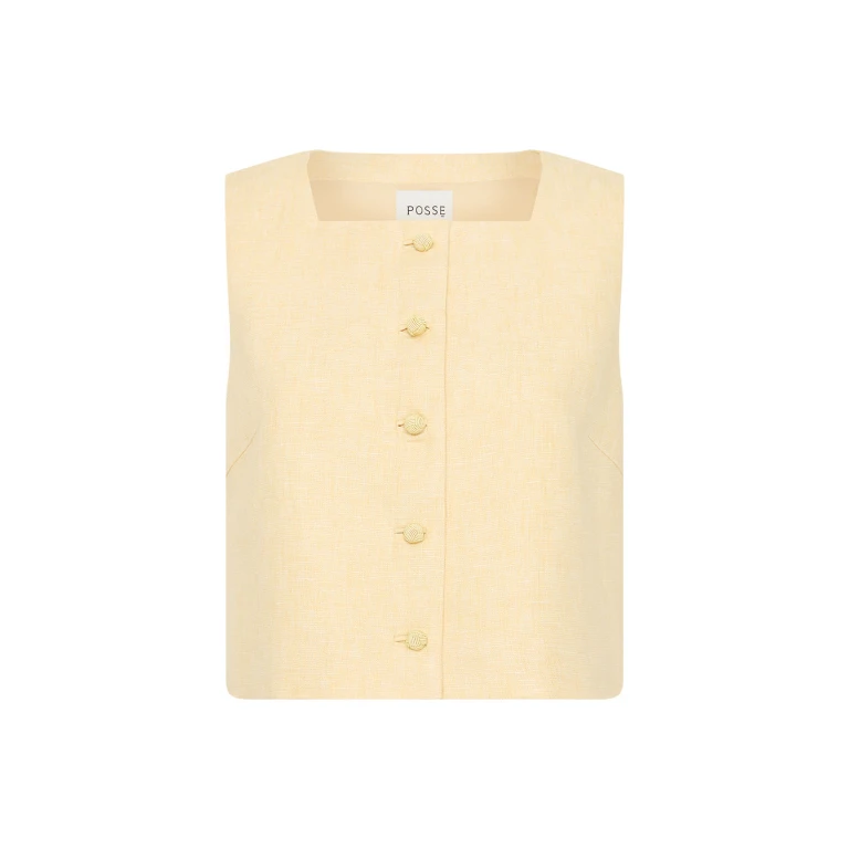 Rio Top - Dusty Citron by Posse the Label ‚Äì luxury tops in Yellow available at Luxury Shoes 