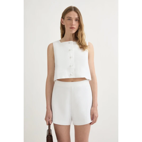 Posse Rio Top - Ivory – sustainable Tops in Ivory from Australian designer at Luxury Shoes .