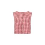 Rio Top - Red Gingham by Posse the Label ‚Äì luxury tops in Red available at Luxury Shoes 