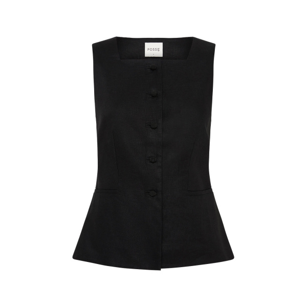 Rio Vest - Black by Posse the Label ‚Äì luxury jackets in Black available at Luxury Shoes 