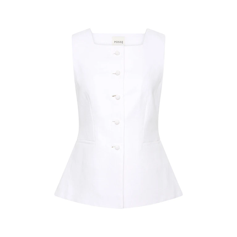 Rio Vest - Ivory by Posse the Label ‚Äì luxury jackets in Ivory available at Luxury Shoes 