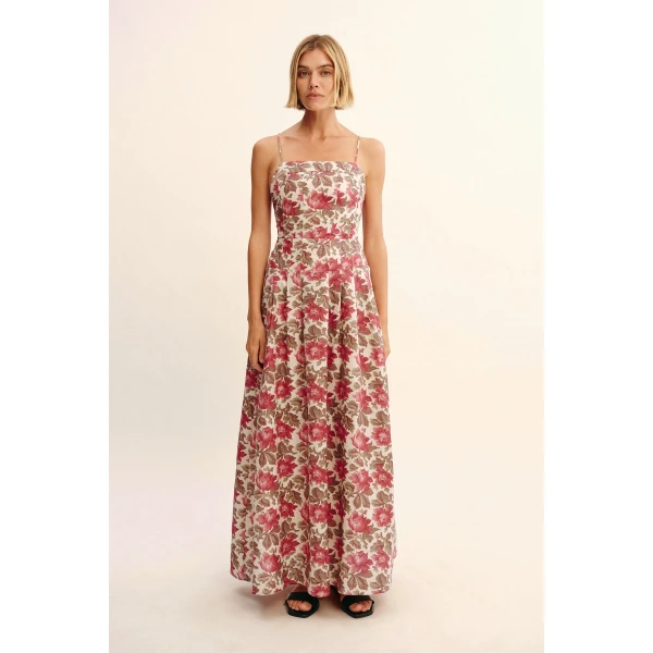 Posse Rosalie Dress - Rose Bud – sustainable Dresses in Pink from Australian designer at Luxury Shoes .