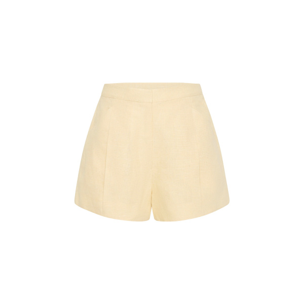 Rosalie Short - Dusty Citron by Posse the Label ‚Äì luxury shorts in Yellow available at Luxury Shoes 