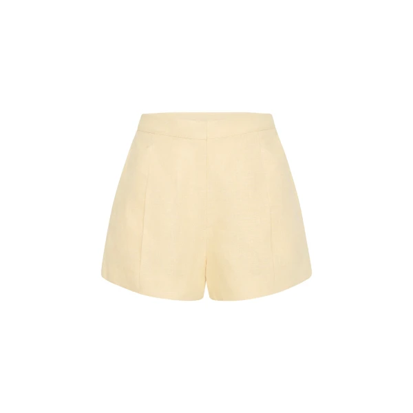 Rosalie Short - Dusty Citron by Posse the Label ‚Äì luxury shorts in Yellow available at Luxury Shoes 