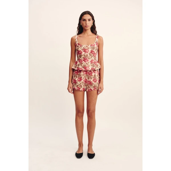 Posse Rosalie Short - Rose Bud – sustainable Shorts in Pink from Australian designer at Luxury Shoes .
