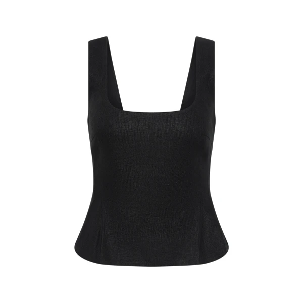 Rosalie Top - Black by Posse the Label ‚Äì luxury tops in Black available at Luxury Shoes 