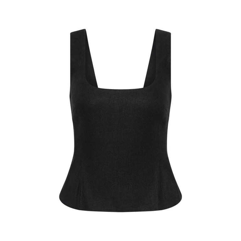 Rosalie Top - Black by Posse the Label ‚Äì luxury tops in Black available at Luxury Shoes 