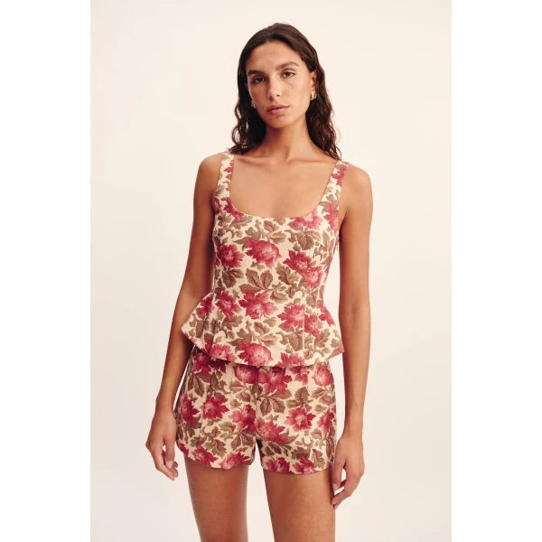 Posse Rosalie Top - Rose Bud – sustainable Tops in Pink from Australian designer at Luxury Shoes .