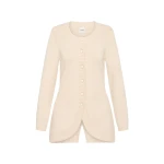 Posse Sabrina Cardigan - Cream – Minimalist Sustainable Knitwear | Luxury Shoes Sabrina Cardigan - Cream by Posse the Label ‚Äì luxury knitwear in Ivory available at Luxury Shoes