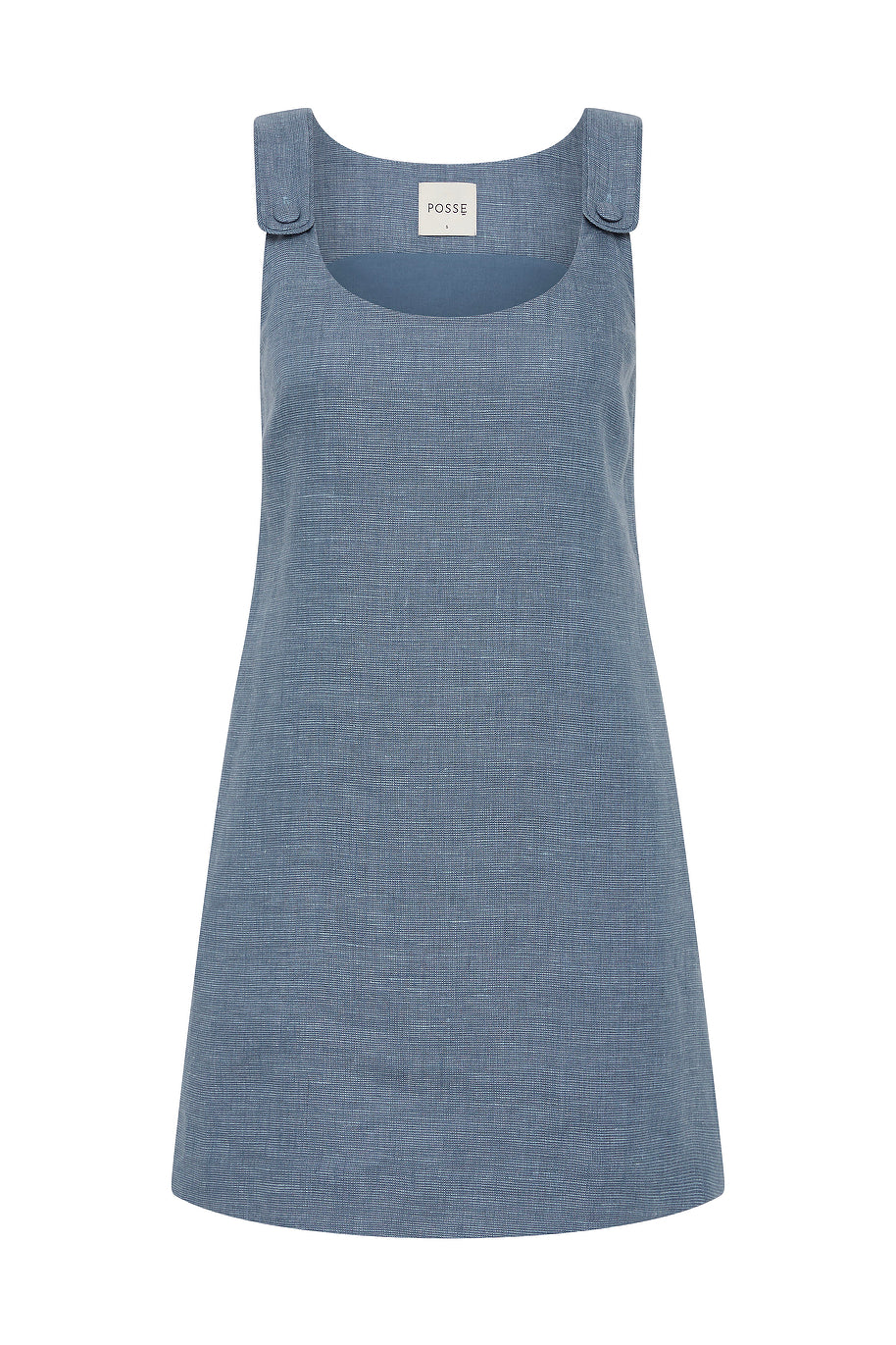 Posse The label Thea Shift Dress – Steel Blue