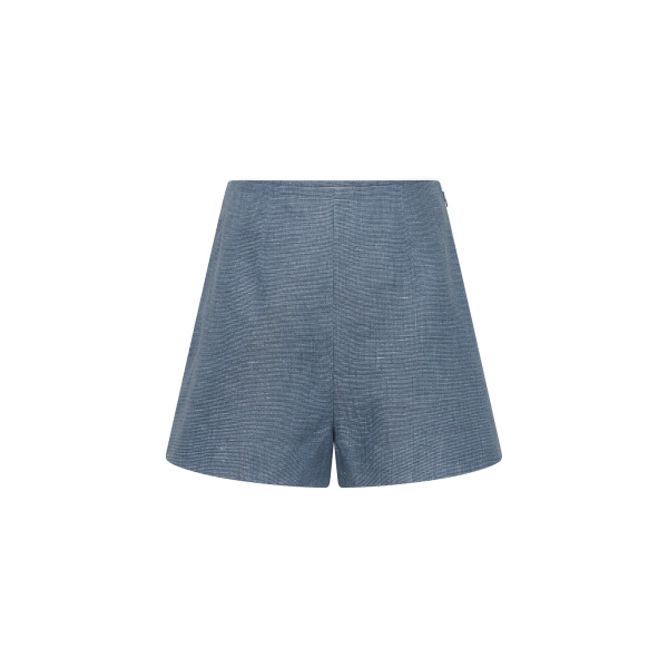 Thea Short - Steel Blue by Posse the Label ‚Äì luxury shorts in Blue available at Luxury Shoes 