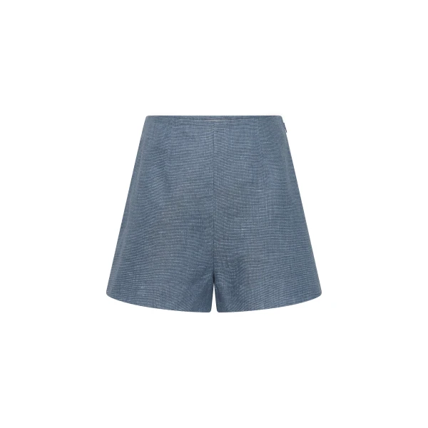 Thea Short - Steel Blue by Posse the Label ‚Äì luxury shorts in Blue available at Luxury Shoes 