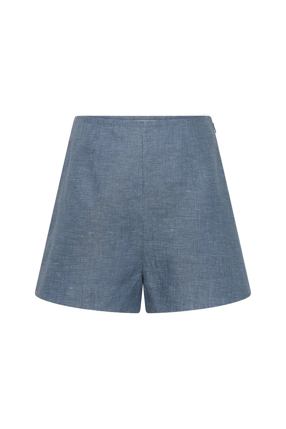 Posse Thea Short - Steel Blue – Minimalist Sustainable Shorts | Luxury Shoes Thea Short - Steel Blue by Posse the Label ‚Äì luxury shorts in Blue available at Luxury Shoes