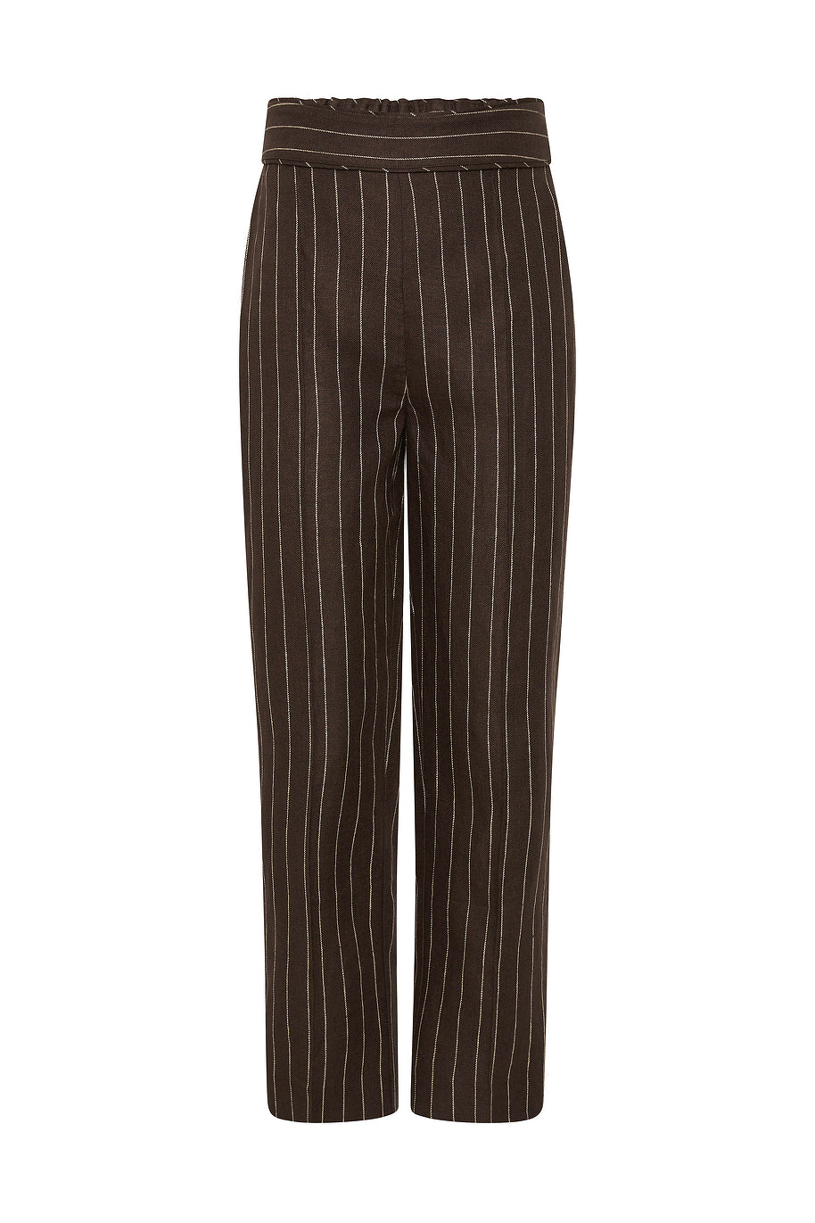 Posse The label Thea Trouser – Chocolate Cream Pinstripe