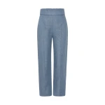 Thea Trouser - Steel Blue by Posse the Label ‚Äì luxury pants in Blue available at Luxury Shoes 