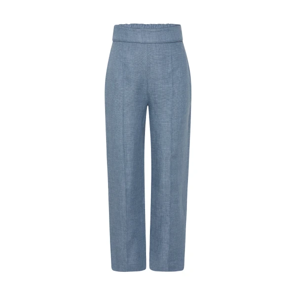 Thea Trouser - Steel Blue by Posse the Label ‚Äì luxury pants in Blue available at Luxury Shoes 