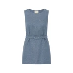 Posse Thea Tunic - Steel Blue – Minimalist Sustainable Dresses | Luxury Shoes Thea Tunic - Steel Blue by Posse the Label ‚Äì luxury dresses in Blue available at Luxury Shoes