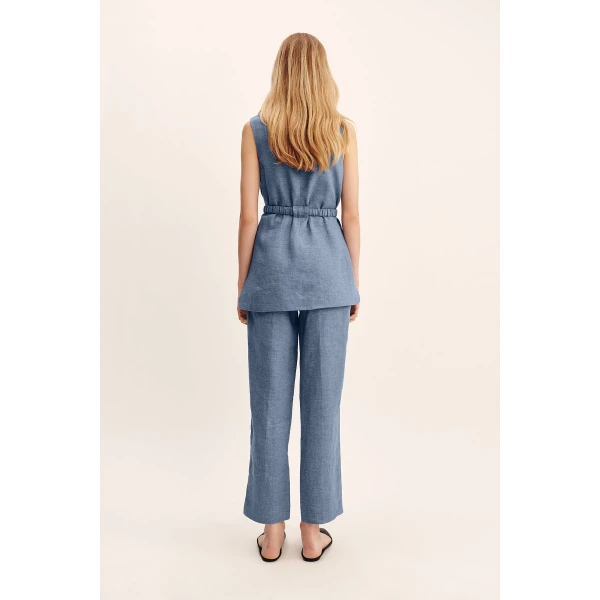 Posse Thea Tunic - Steel Blue – sustainable Dresses in Blue from Australian designer at Luxury Shoes .