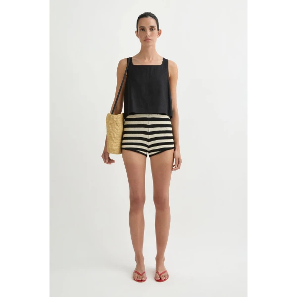 Posse Val Top - Black – sustainable Tops in Black from Australian designer at Luxury Shoes .