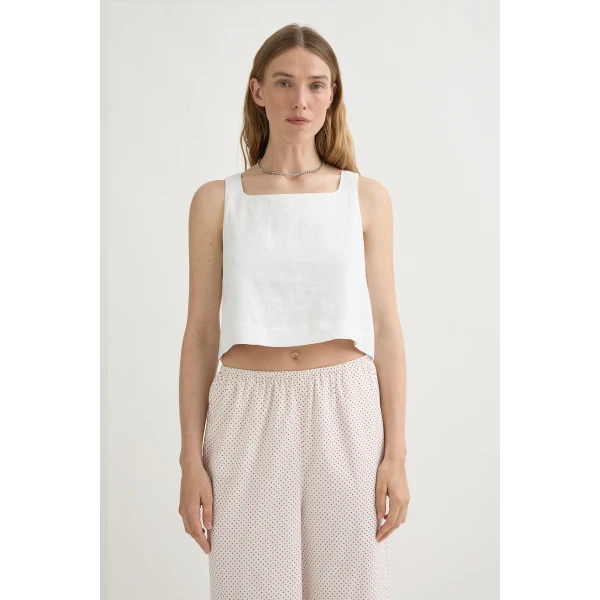 Posse Val Top - Ivory – sustainable Tops in Ivory from Australian designer at Luxury Shoes .