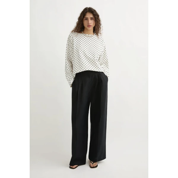 Posse Wyatt Trouser - Black – sustainable Pants in Black from Australian designer at Luxury Shoes .