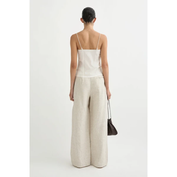 Posse Wyatt Trouser - Natural – sustainable Pants in Neutrals from Australian designer at Luxury Shoes .