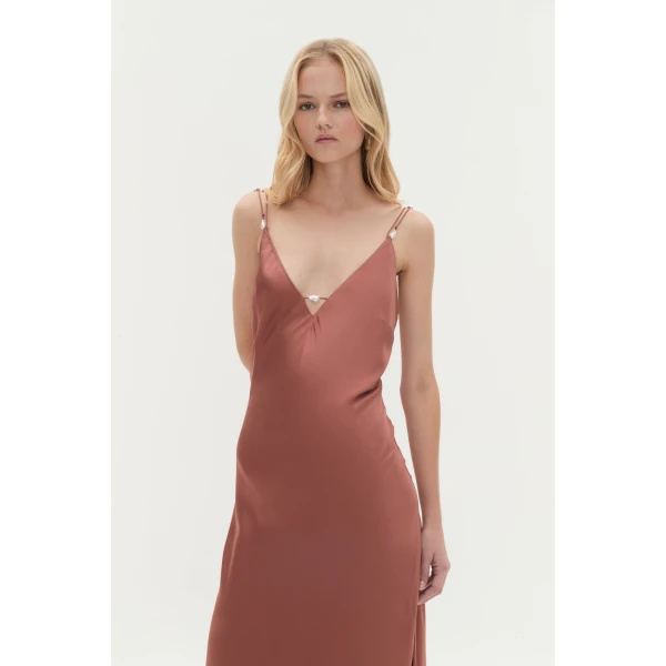 Agate Crossback Maxi Dress