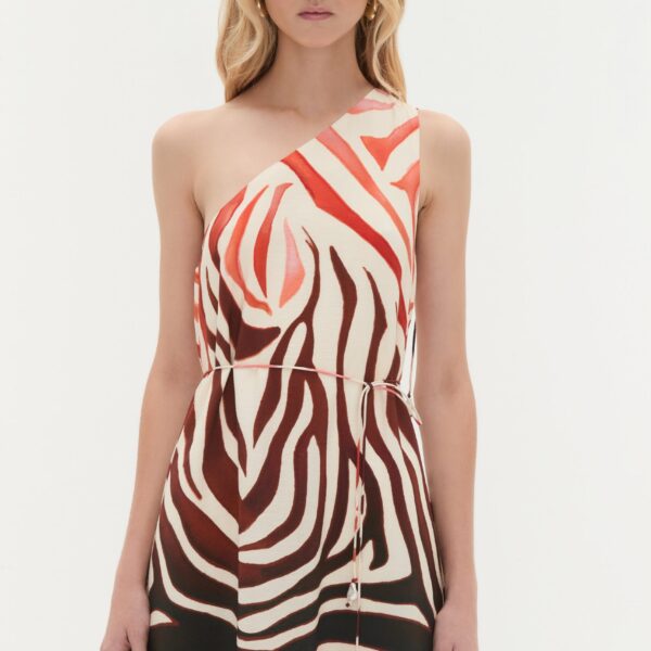 Aje Solace One Shoulder Maxi Dress, view 3