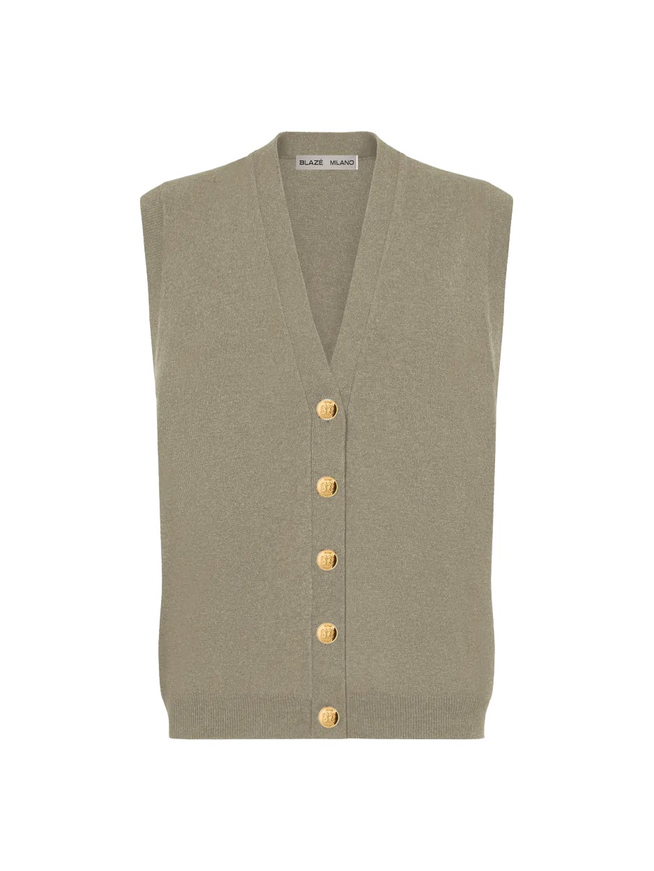 Blazé Milano Fieno Knitwear Highland Gilet