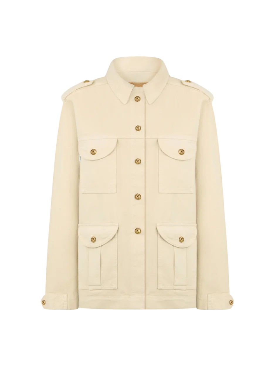 Blazé Milano Nariida Almond Sahariana Padded Jacket