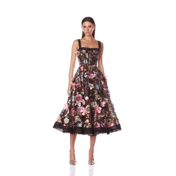 Bronx and Banco Pink Amanda Pink Midi Dress  a harmonious blend of structured elegance and timeless sophistication.