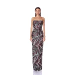 Bronx and Banco Dahlia Pink Multi Strapless Maxi Dress Bronx and Banco Pink Dahlia Pink Multi Strapless Maxi Dress a harmonious blend of structured elegance and timeless sophistication