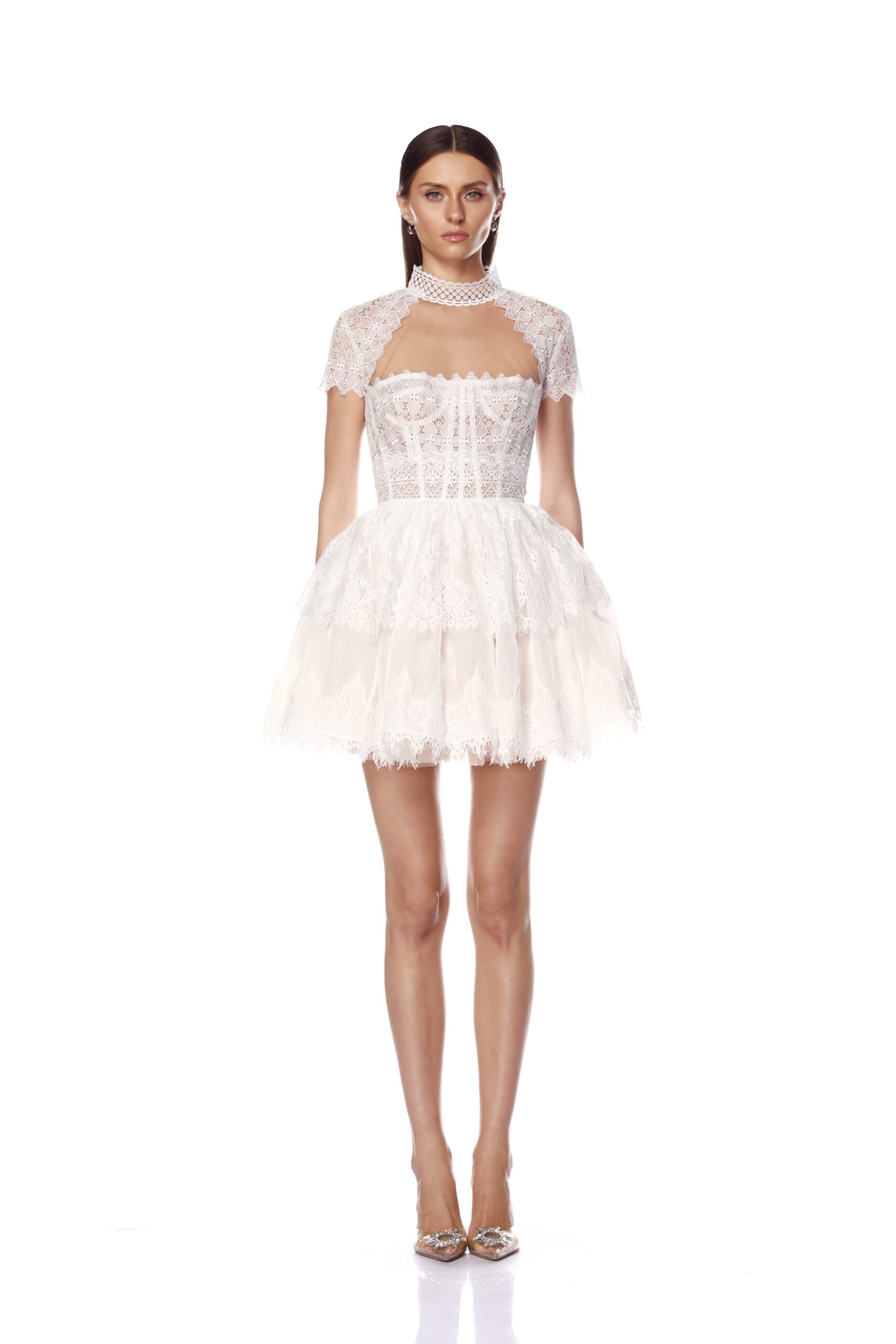 Bronx and Banco Daphne White Mini Dress Bronx and Banco White Daphne White Mini Dress a harmonious blend of structured elegance and timeless sophistication