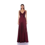 Bronx and Banco Leo Burgundy Gown Bronx and Banco Red Leo Burgundy Gown a harmonious blend of structured elegance and timeless sophistication