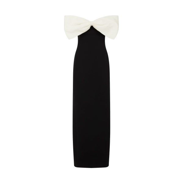 David Koma Colour Contrast Bow Detail Gown