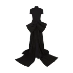 David Koma Oversized Bow And Short Sleeve Gown