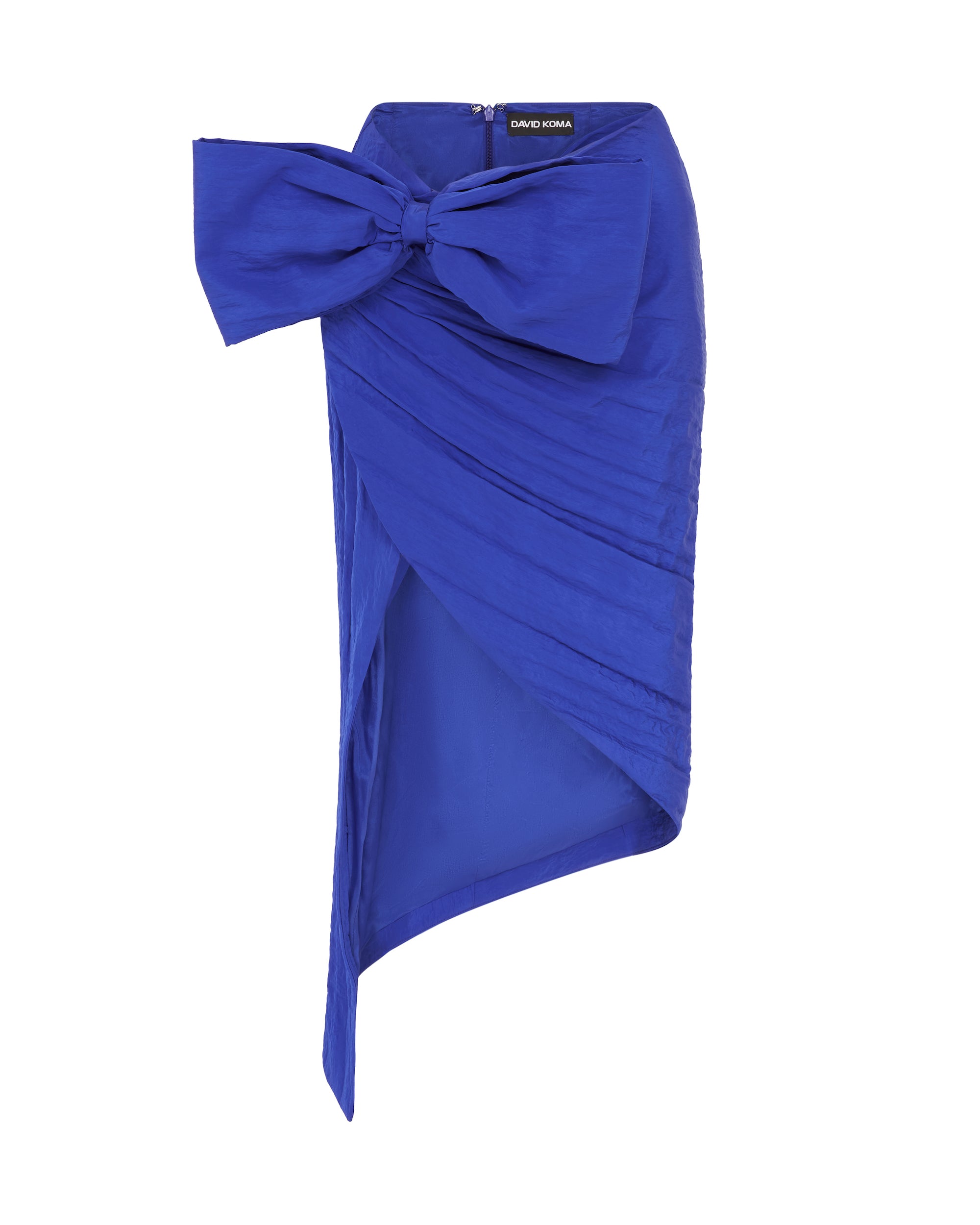 David Koma Oversized Bow Detail Asymmetric Skirt