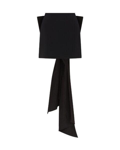 David Koma Oversized Bow Detail Mini Skirt